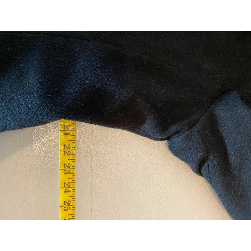 Loring Black Wool Long Full Length Princess Frock Coat 100% Pure Wool USA - Picture 9 of 12